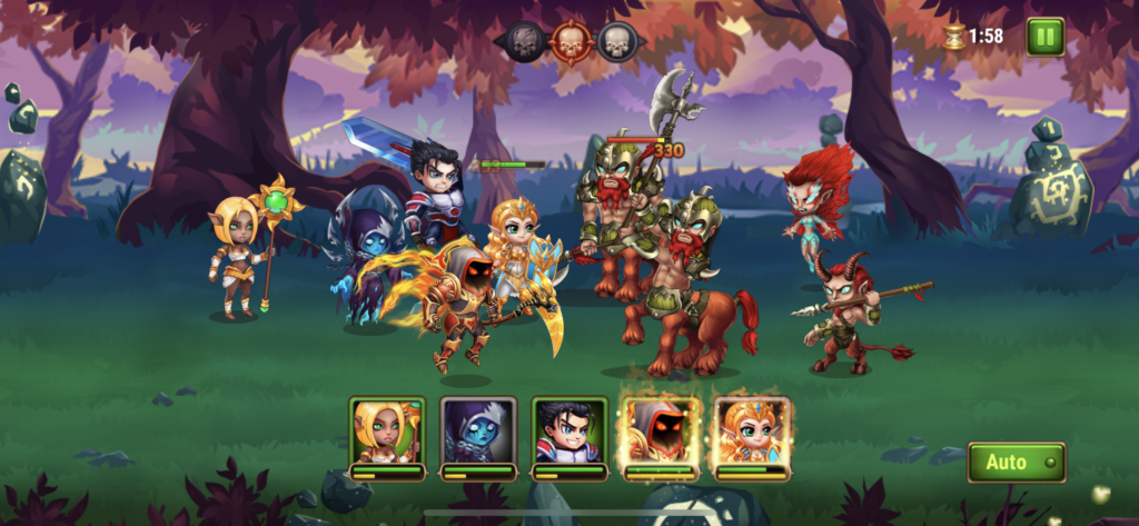 ヒーローウォーズ、バトル