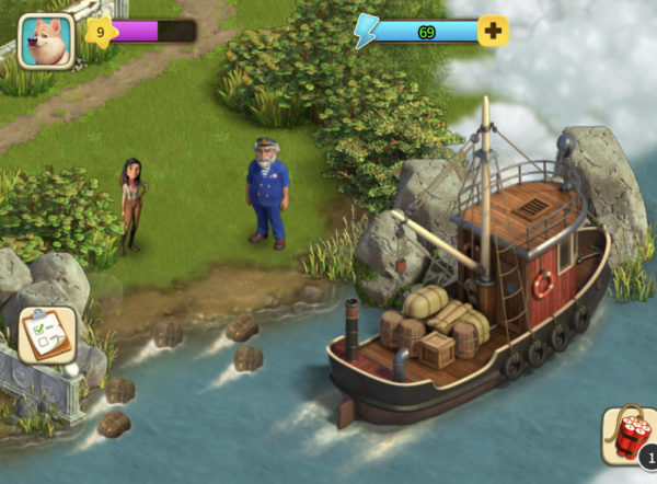 クロンダイクの冒険の船修理タスク完了