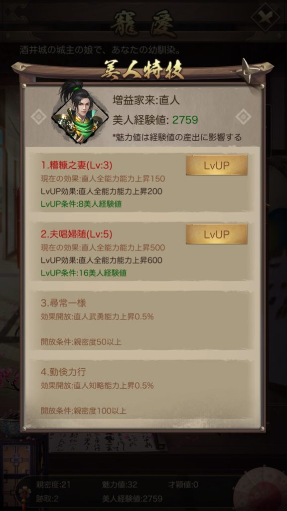 ナリセン 美人増益対象家来