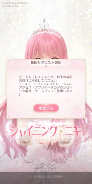 シャイニングニキの権限リクエスト