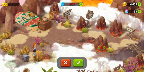 ファミリーファームの冒険のダイナマイト使用