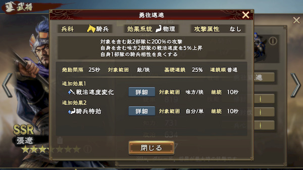 三国志　覇道の編成・陣形・張遼