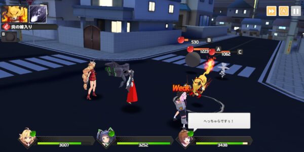 ミコノート はれときどきけがれの戦闘画面