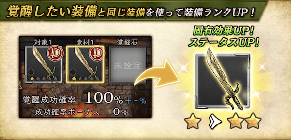 BDBL強化育成「装備覚醒1」