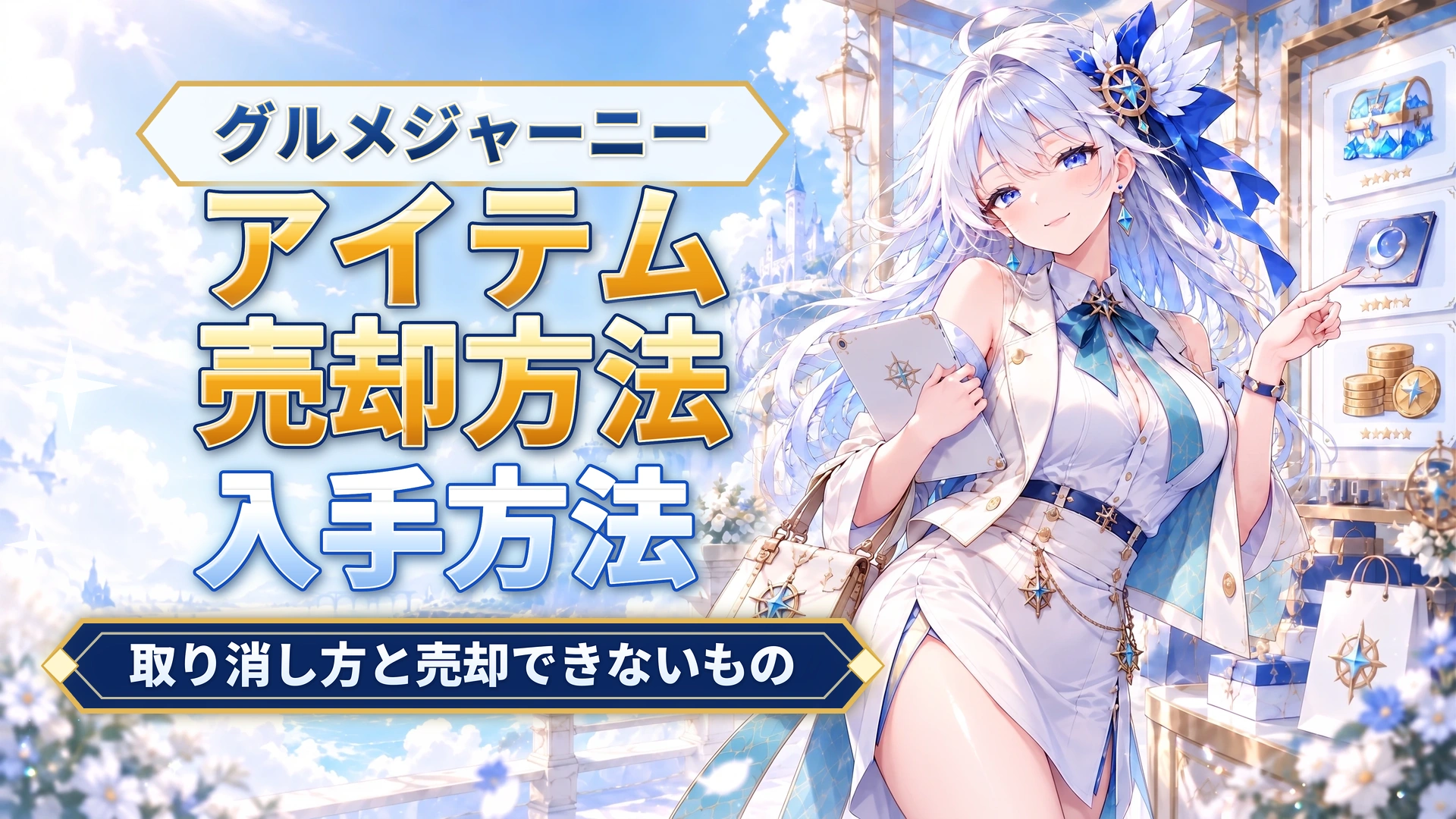 グルメジャーニーのアイテム売却方法｜取り消し方と売却できないもの