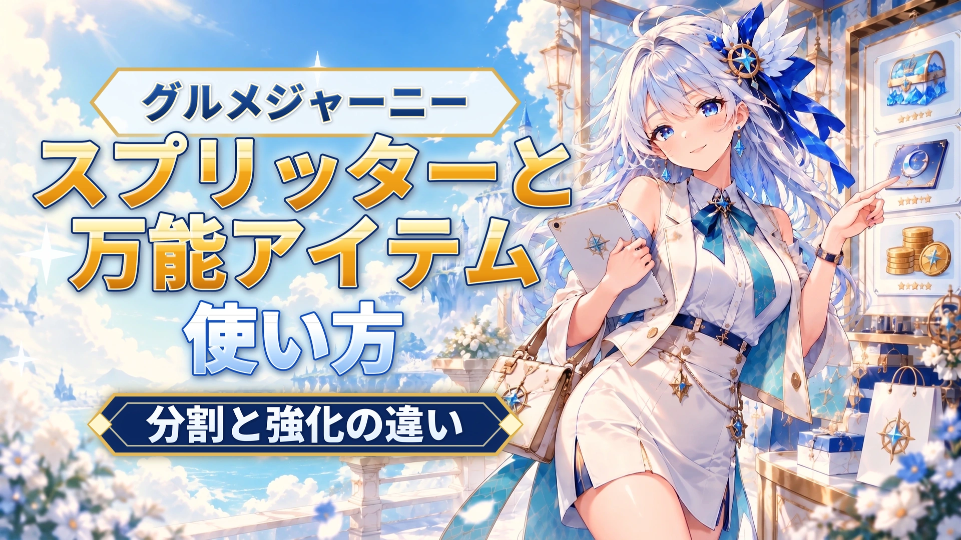 グルメジャーニーのスプリッターと万能アイテムの使い方｜分割と強化の違い