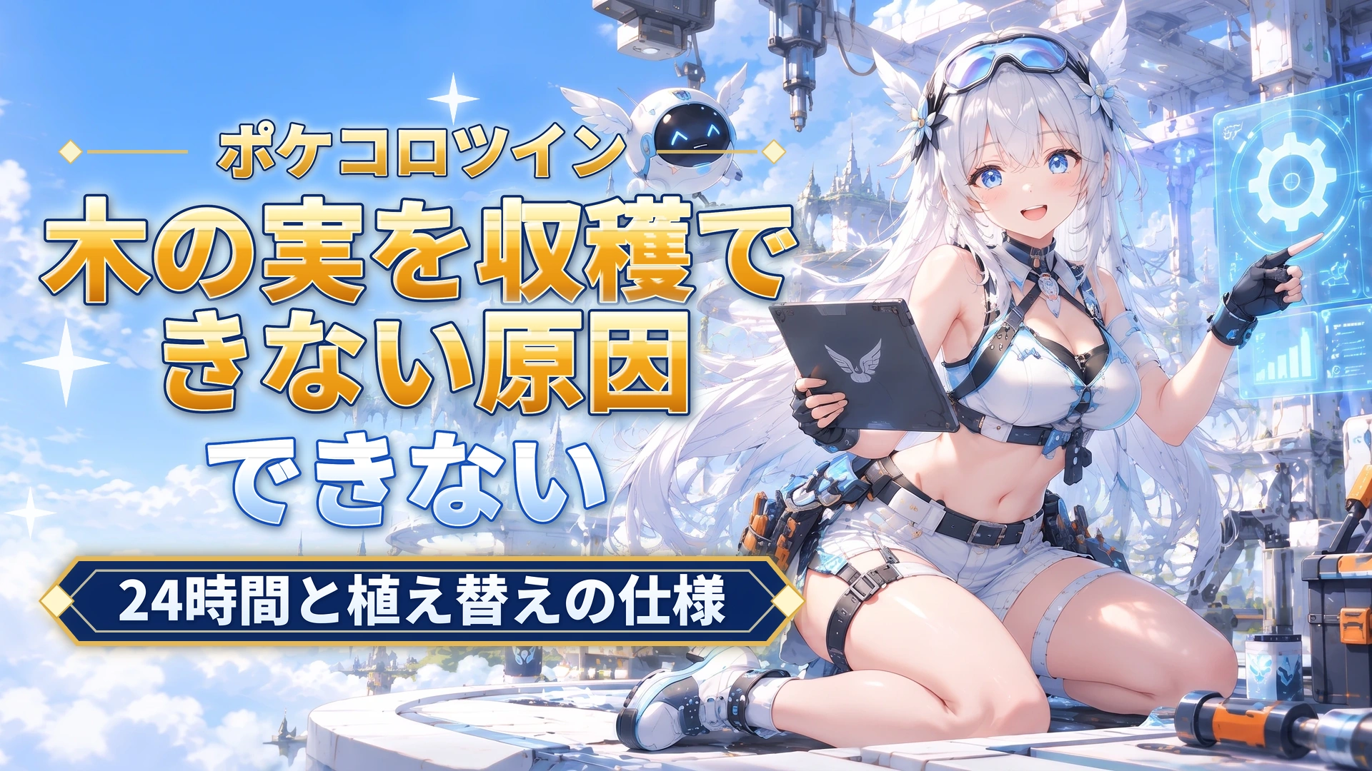 ポケコロツインの木の実を収穫できない原因｜24時間と植え替えの仕様
