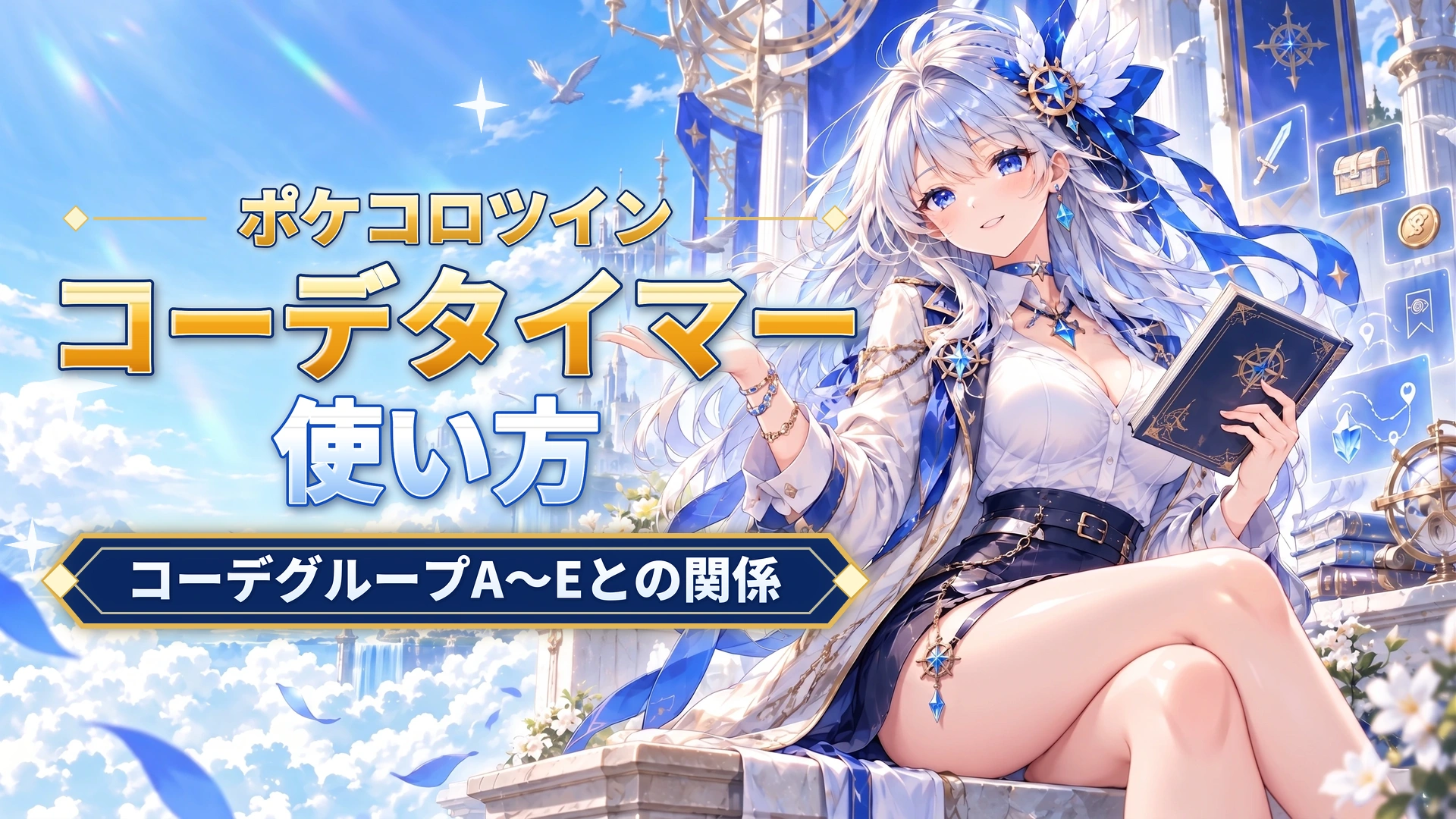 ポケコロツインのコーデタイマーの使い方｜コーデグループA〜Eとの関係