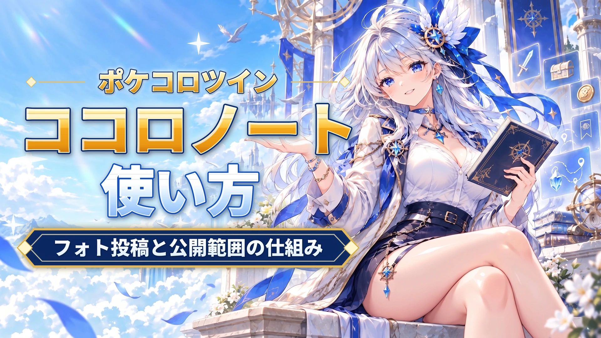 ポケコロツインのココロノートの使い方｜フォト投稿と公開範囲の仕組み