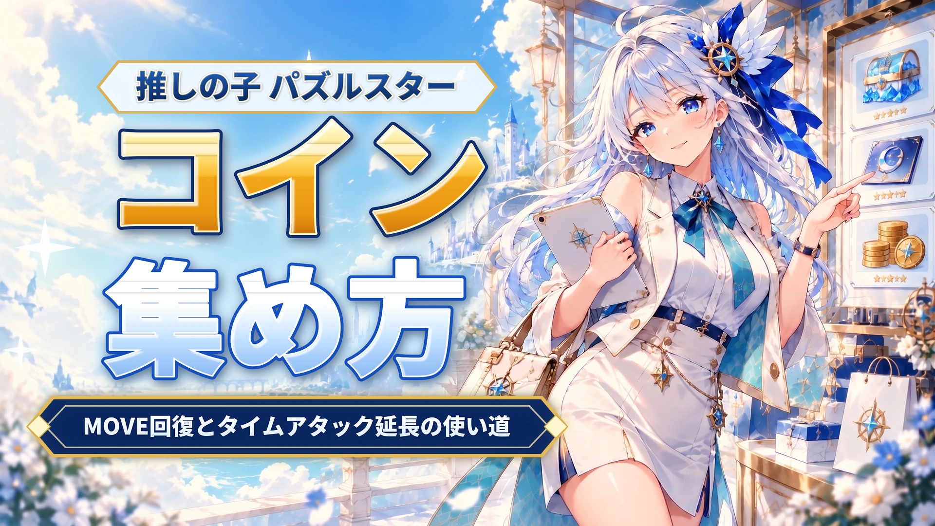 推しの子 パズルスターのコインの集め方｜MOVE回復とタイムアタック延長の使い道