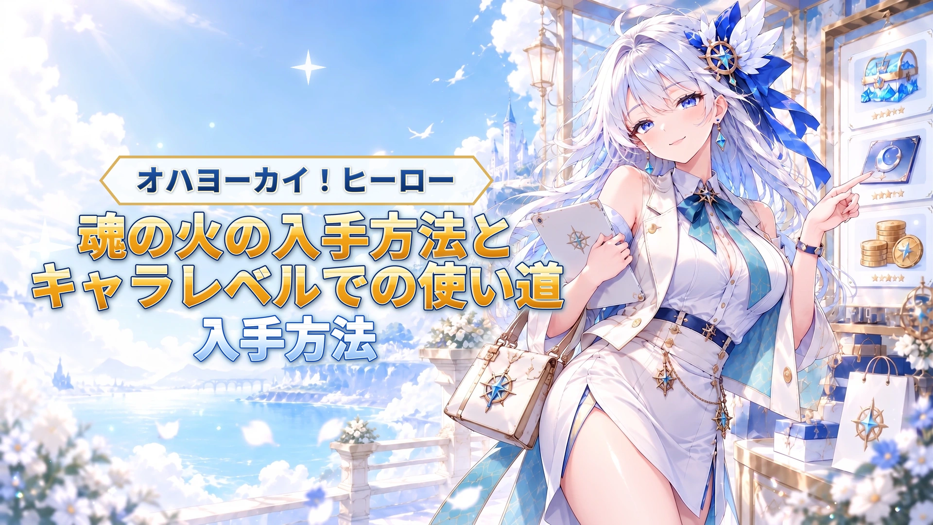 オハヨーカイ！ヒーローの魂の火の入手方法とキャラレベルでの使い道