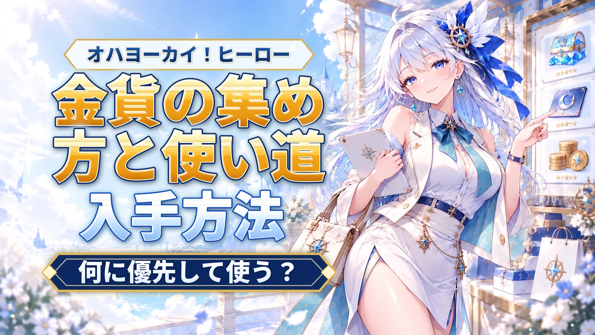 オハヨーカイ！ヒーローの金貨の集め方と使い道｜何に優先して使う？