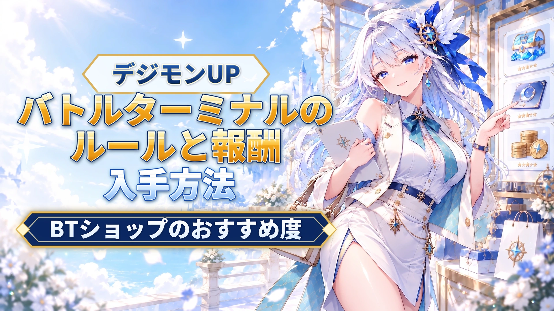 デジモンUPのバトルターミナルのルールと報酬｜BTショップのおすすめ度