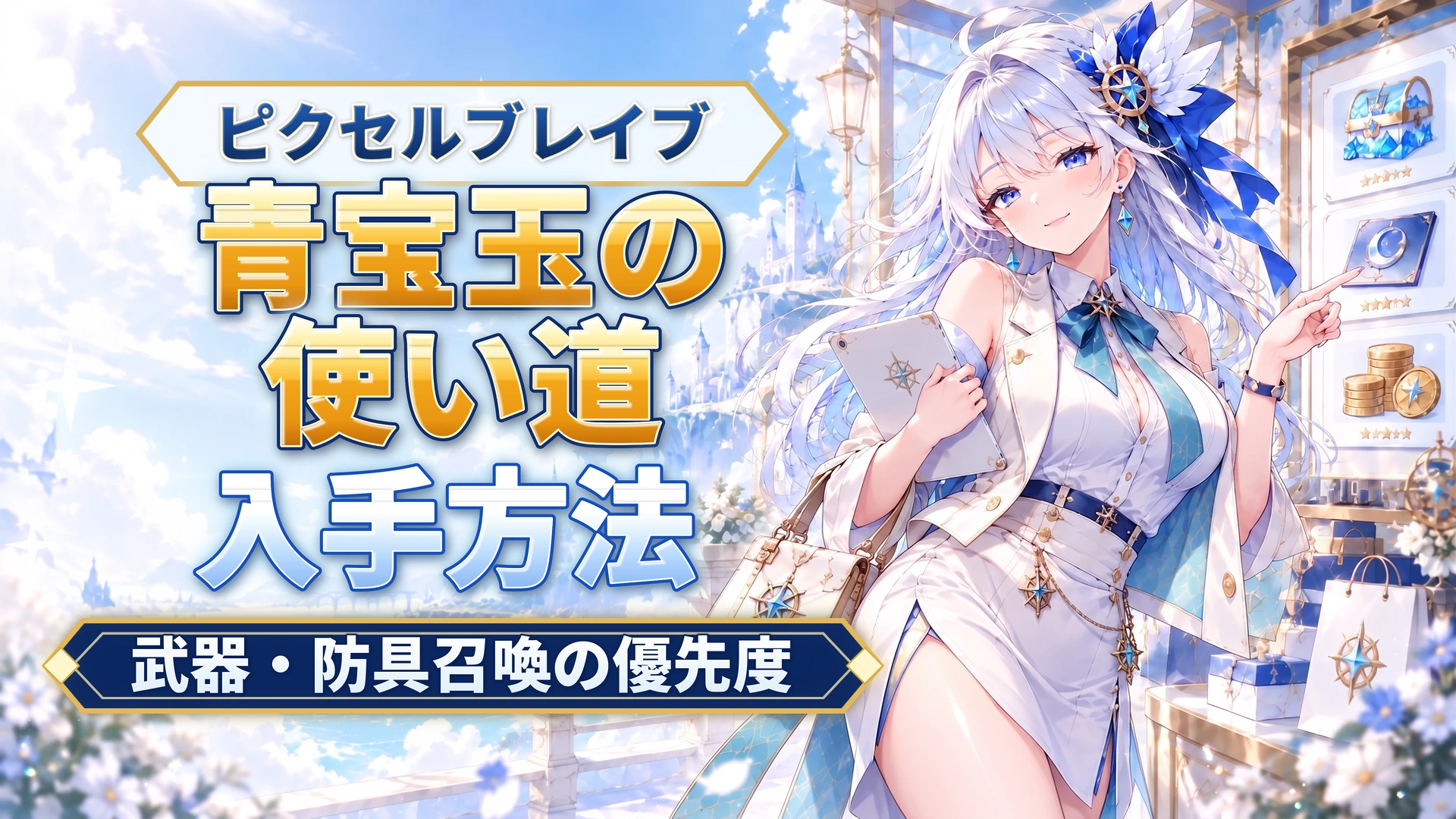 ピクセルブレイブの青宝玉の使い道｜武器・防具召喚の優先度