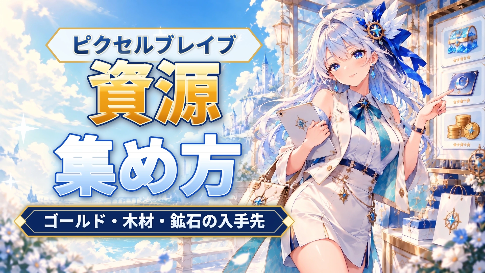 ピクセルブレイブの資源の集め方｜ゴールド・木材・鉱石の入手先