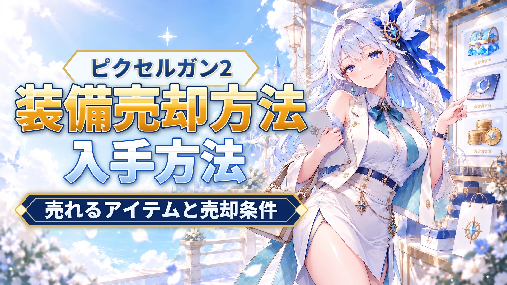 ピクセルガン2の装備売却方法｜売れるアイテムと売却条件